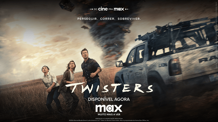 TWISTERS CHEGA NO STREAMING DA MAX